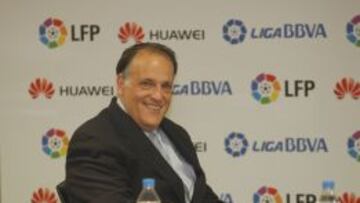 Javier Tebas, presidente de la Liga de F&uacute;tbol Profesional.