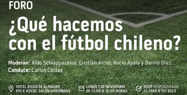 Así será el foro “¿Qué hacemos con el fútbol chileno?” que organiza Radio ADN