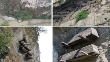 Descubren ataúdes colgantes en China: se trata de un hallazgo milenario con ancestros de personas que aún viven en la región