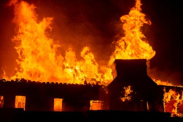 Una de las múltiples casas de Pacific Palisades devastadas por el fuego, este pasado miércoles.