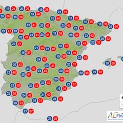 Aemet pronostica la evolución de la ola de calor en España este fin de semana