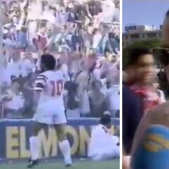 Los palos del sevillismo a Maradona cuando jugaba allí