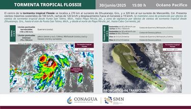 Trayectoria Tormenta Tropical Flossie en vivo hoy: cuándo llega, estados afectados y pronóstico