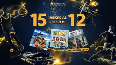 Promoción: 15 meses de PlayStation Plus al precio de 12