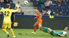 Santi Mina, contra el Werder Bremen.