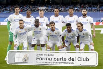 El once inicial del Real Madrid.
