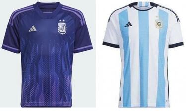 Así es la equipación con la que la selección argentina jugará la fase de grupos del mundial de Qatar