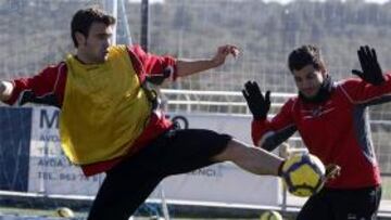 Robusté lesiona a Juanfran y a Javi Venta en la sesión