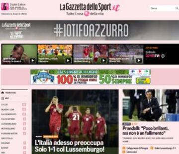 Portadas de la prensa extranjera