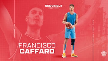 Francisco Cáffaro mueve sus 2,16 del Estudiantes al Girona