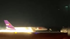 Watch the moment a FedEx plane skidded off the runway at Tennessee airport