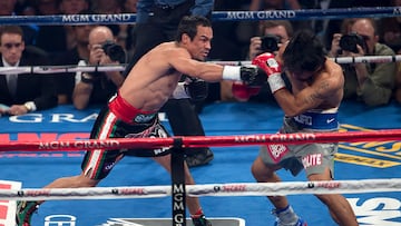 BOX
BOXEO 2012
PELEA PRINCIPAL: MARQUEZ VS PACQUIAO 4
General action photo of Juan Manuel Marquez and Manny Pacquiao during fight held at Las Vegas/Foto de acción general de Juan Manuel Marquez y Manny Pacquiao durante pelea en Las Vegas/08 DIC/MEXSPORT/OSVALDO AGUILAR
Fotos tomadas con el siguiente equipo Nikon:
Cámara D4
Cámara D300S
Lente Nikkor 400mm 1:2.8G VR
Lente Nikkor 70-200mm 1:2.8G
Lente Nikkor 24-70mm 1:2.8G
Lente Nikkor 14-24mm 1:2.8G
Flash SB-910
BOX
BOXEO 2012
PELEA PRINCIPAL: MARQUEZ VS PACQUIAO 4
General action photo of Juan Manuel Marquez and Manny Pacquiao during fight held at Las Vegas/Foto de accin general de Juan Manuel Marquez y Manny Pacquiao durante pelea en Las Vegas/08 DIC/MEXSPORT/OSVALDO AGUILAR
Fotos tomadas con el siguiente equipo Nikon:
Cmara D4 Cmara D300S Lente Nikkor 400mm 1:2.8G VR Lente Nikkor 70-200mm 1:2.8G Lente Nikkor 24-70mm 1:2.8G Lente Nikkor 14-24mm 1:2.8G Flash SB-910