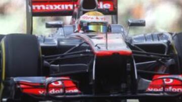 <b>UN GRAN TIEMPO. </b>Lewis Hamilton se mostró rapidísimo en Hungaroring para marcar el mejor tiempo del día y lograr la pole 150 para la escudería McLaren.