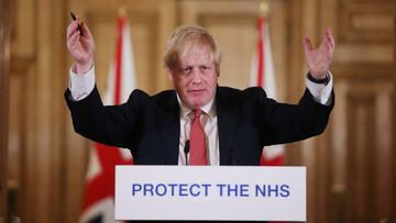 22 March 2020, England, London: UK Prime Minister Boris Johnson speaks during a media briefing in Downing Street, on coronavirus (COVID-19). Photo: Ian Vogler/Daily Mirror via PA Wire/dpa
22/03/2020 ONLY FOR USE IN SPAIN