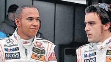 <b>RELACIÓN COMPLICADA. </b>La situación entre los dos pilotos, Hamilton y Alonso, ha variado considerablemente desde que empezó la temporada.