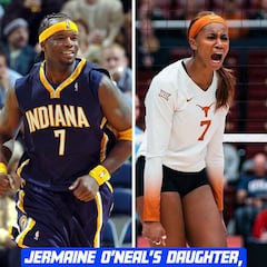 La hija de Jermaine O'Neal, número uno del draft en voleibol