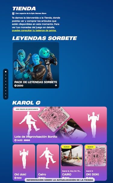 Fortnite lanza su tienda web: ahora puedes comprar skins y objetos sin iniciar el juego