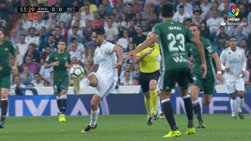 El control de Isco en primer plano: ¡sublime!