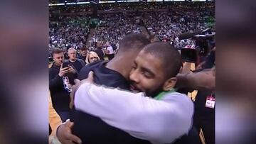 El emotivo reencuentro de Kyrie Irving con los Cleveland Cavaliers