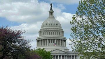 El edificio del Capitolio de los Estados Unidos en Washington DC el 17 de abril de 2021. 