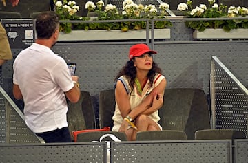 Cristina Rodriíguez durante partido entre Daniel Altmaier y Borna Coric de cuartos de final del Mutua Madrid Open de tenis.