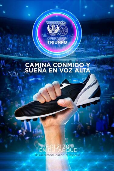 El Leganés tira de OT para promocionar la visita del Madrid