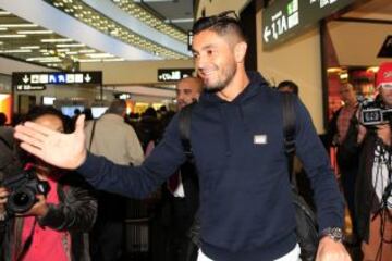 Rodrigo Millar en el aeropuerto de Schwechat.