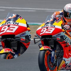 La pajarita de Honda no faltó a la obra incompleta de Márquez