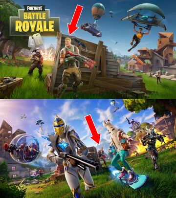 fortnite nueva temporada comparativa artworks