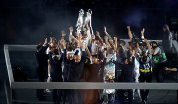 Los festejos del Real Madrid tras lograr la decimotercera