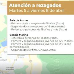 CDMX mantendrá vacunación para rezagados durante todo abril