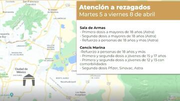 CDMX mantendrá vacunación para rezagados durante todo abril