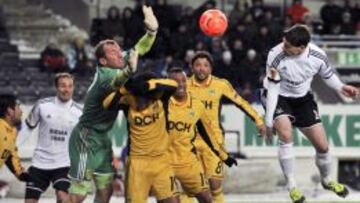 El Metalist durante un partido de Europa League contra el Rosenborg del año pasado.