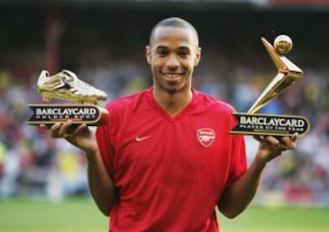 In 2004 Henry won the European Golden Boot and was voted the PFA Player of the Year.