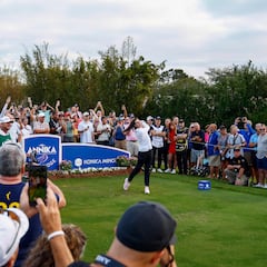 Watch Caitlin Clark nearly hit a fan with miscued tee shot at LPGA Pro-Am