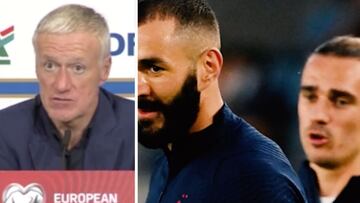 Deschamps desvela como hacer funcionar a Griezmann y elogia la conexión con Benzema