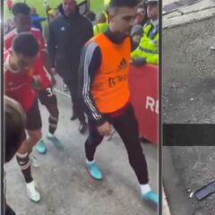 La escena de rabia de Cristiano que ha dejado el móvil de un aficionado del Everton así