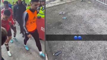 La escena de rabia de Cristiano que ha dejado el m車vil de un aficionado del Everton as赤