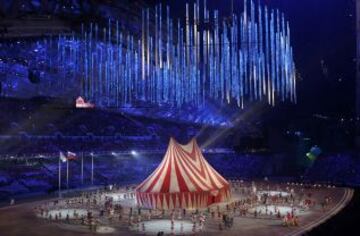 Ceremonia de clausura de los Juego Olímpicos de Invierno de Sochi 2014.