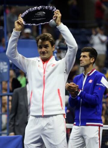 Roger Federer y Novak Djokovic.