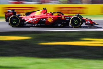 Carlos Sainz durante el Gran Premio de Italia de Fórmula 1.