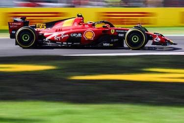 Carlos Sainz durante el Gran Premio de Italia de Fórmula 1.