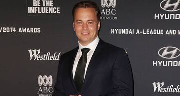 Mark Bosnich arrives at the FFA A-League & W-League Awards Night at Royal Randwick Racecourse