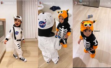 Jacobo y Luisete ya están listos para Halloween. Rocío Osorno ha vestido a sus hijos esta mañana de astronauta y bichito. Los dos hermanos han jugado esta mañana antes de ir al colegio y disfrutarán este fin de semana de la fieta de Halloween.