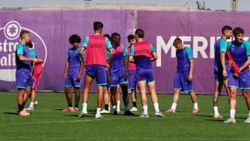 Entrenamiento del Real Valladolid.