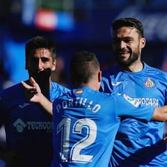 Molina y Portillo, los únicos del Getafe en marcar al Real Madrid