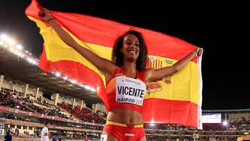 María Vicente se llevó la medalla de oro en heptatlón.