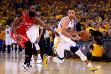 Stephen Curry y James Harden.