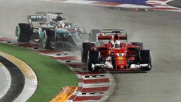 Blistering: aliado o enemigo de Ferrari y Mercedes en Singapur