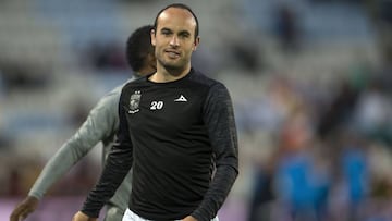 Landon Donovan en un partido de la Liga MX con el León.